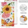thumbnail image 2 of Dreamtimes Sunflower Soft Hand Towels 2-Piece Absorbent Bath Towel Decorative Fingertip Towels for Bathroom Gym Spa Hotel Beach Swimming Pool,14.4" x 28.3", 2 of 7