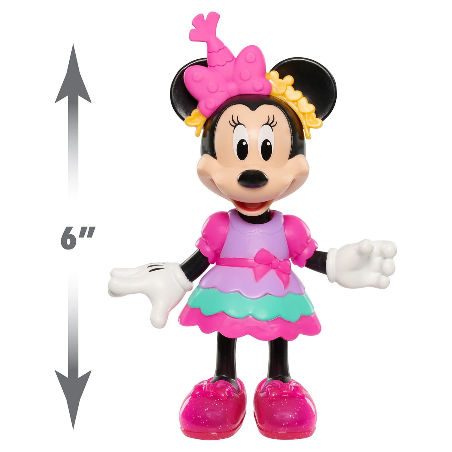 Disney Junior Minnie Mouse Sweet Party 14 Piece Dress Set Fabulous Fashion Doll and Accessories 6 Inch for Kids 3 Walmart