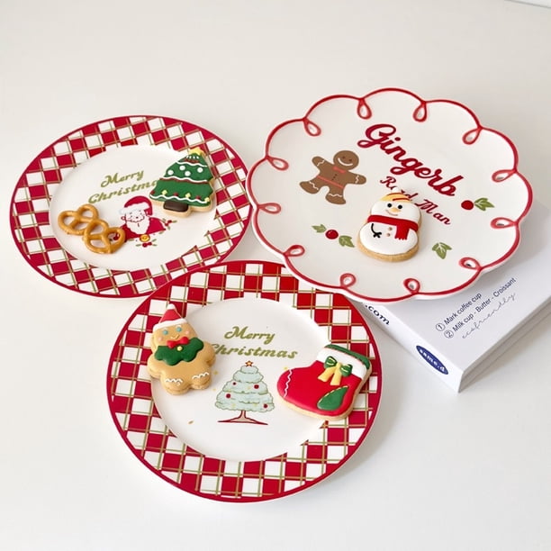 Ensemble de Vaisselle en Céramique de Noël – Père Noël, Sapin de Noël, Assiette Bonhomme en Pain d'Épice, Tasse à Eau et Tasse à Café pour Repas Festifs Ensemble de Vaisselle en Céramique de Noël – Père Noël, Sapin de Noël, Assiette Bonhomme en Pain d'Épice, Tasse à Eau et Tasse à Café pour Repas Festifs