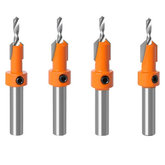 YOSADIER 4Pcs Round Hole Drill Bit for Carpentry and Metalworking Craftsmen