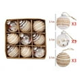 thumbnail image 3 of VERUGU 9Pcs Christmas Balls 3.15 inch Ornaments for Xmas Tree Christmas Decorations Transparent Hanging Balls Party Holiday Ornaments Set, Christmas Gifts on Clearance, 3 of 8