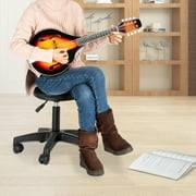 A Style Mandolin with Sunset Finish, 8 String Right Handed Acoustic Instrument with Rosewood Fingerboard, Includes Guard Board