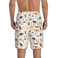thumbnail image 4 of Lsque South American Animals Mens Sleep Pajama Shorts,Short Pajama Pants, Cotton Ultra-Soft Knit-3X-Large, 4 of 9
