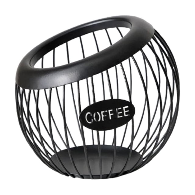 LEEYNEER Coffee Pod Holder Large Capacity Coffee Organizer Metal Coffee Pod Storage for Counter Coffee Station Organizer for Kitchen