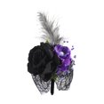 thumbnail image 2 of balikha Artificial Flower Wrist Corsage Bracelet for Anniversary Homecoming Ceremony purple, 2 of 9