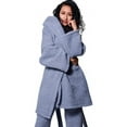 thumbnail image 1 of Lay-z Chic Women's Sherpa Pajama Robe Cute Pom Pom Sleepwear Cozy Fluffy 1 PC Pj Soft Cute PJ's, 1 of 1