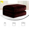 thumbnail image 5 of 3 Piece New Fluffy Pattern Comforter Set, 800 TC, 100% Egyptian Cotton, Full/Queen Size Wine Solid, 5 of 6
