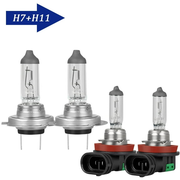 HMCYCI For Kia Sorento 2014 2015 Halogen Headlights H7 H11 High Low Beam Kit 3400K Warm White