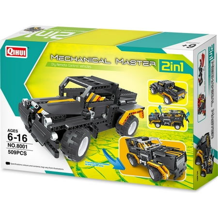 Mechanical Master R/C Block Car 2-in-1 Black Jeep