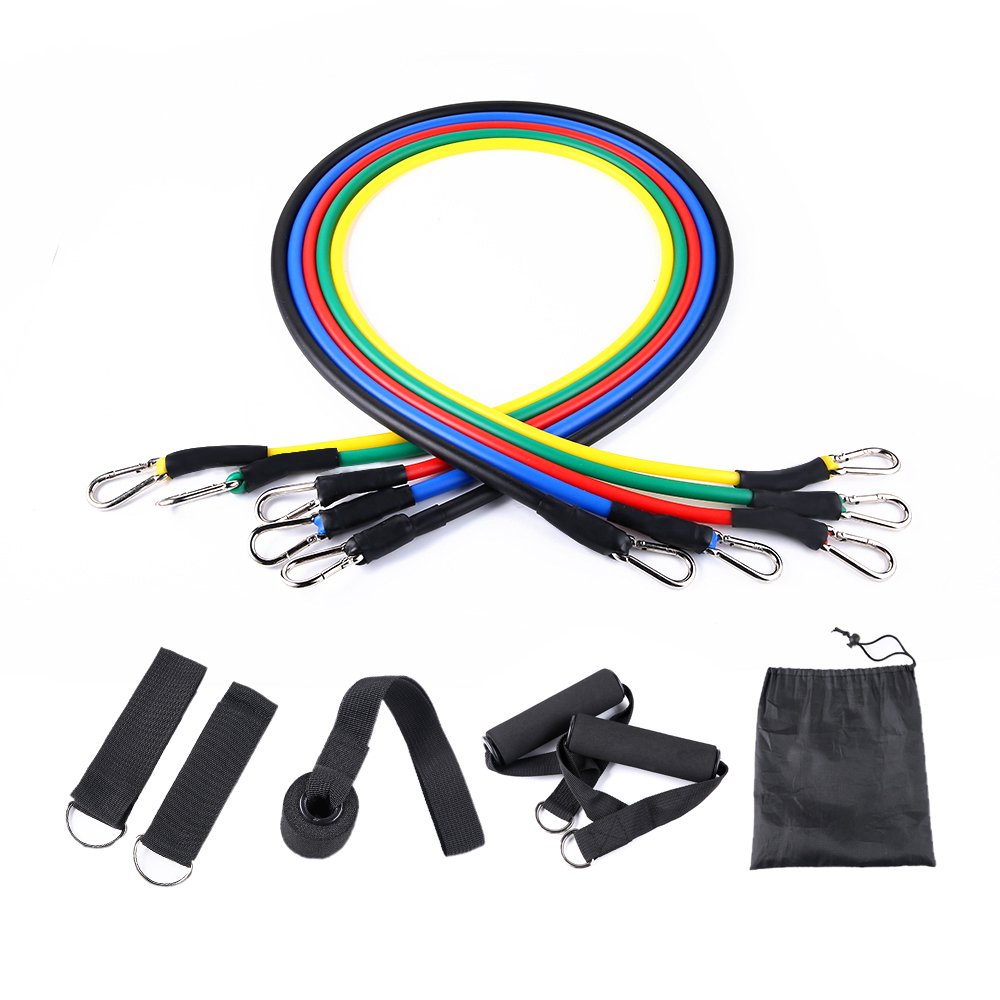 ANSELF Resistance Bands Set Workout Bands, Including 5 Stackable