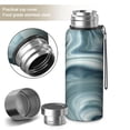 thumbnail image 2 of 20oz Stainless Steel Vacuum Insulated Coffee Mug with Tea Infuser and Cup Lid, Liquid & Marble Print, 2 of 6