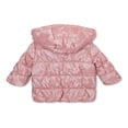 thumbnail image 3 of Urban Republic Toddler Girls Iridescent Puffer Jacket with Hood  Sizes 12M-5T, 3 of 3
