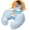 Light Blue, variant on SunnyBay Ergonomic Travel Neck Pillow, Cervical Neck Support, Navy Blue, Medium