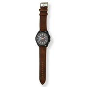 U.S. Polo Assn. Adult Male Analog/Digital Watch in Black with Brown Strap (US5297WM)