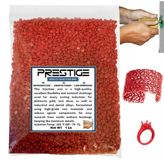 Injection Wax Flexible Red Ruby Beads Wax Jewelry Lost Wax Casting 1 Pound