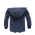 thumbnail image 5 of Karoyedx Jackets for Kids Boys Fleece Jacket Sherpa Lined Hoodie Zip Up Sweatshirts Windproof Outerwear Warm Autumn Winter Coat Blue Size,4-5 Years, 5 of 5