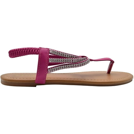 

Gold Toe Women’s Rhinestone T-Strap Gladiator Sandal