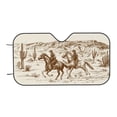 thumbnail image 7 of Balery Western Desert Cowboys1 Windshield Sun Shade, Car Front Window Sunshade Cover ,Automotive Interior Portected Blocks Uv Rays For Car Pickup Truck Suv Accessories- Small, 7 of 7