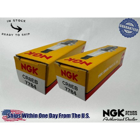 NGK Genuine OEM Authentic Spark Plugs CR8EB - 2 PACK