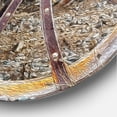 thumbnail image 3 of Designart 'Antique Cottage Wood Cart Wheel ' Rustic wall clock, 3 of 3