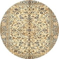 thumbnail image 1 of Ahgly Company Indoor Round Traditional Sun Yellow Persian Area Rugs, 4' Round, 1 of 6