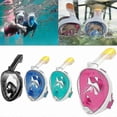 thumbnail image 1 of Snorkel Mask Anti Fog Full Face Swimming Diving Scuba Goggle Mask For Adult Kids-Good, 1 of 5