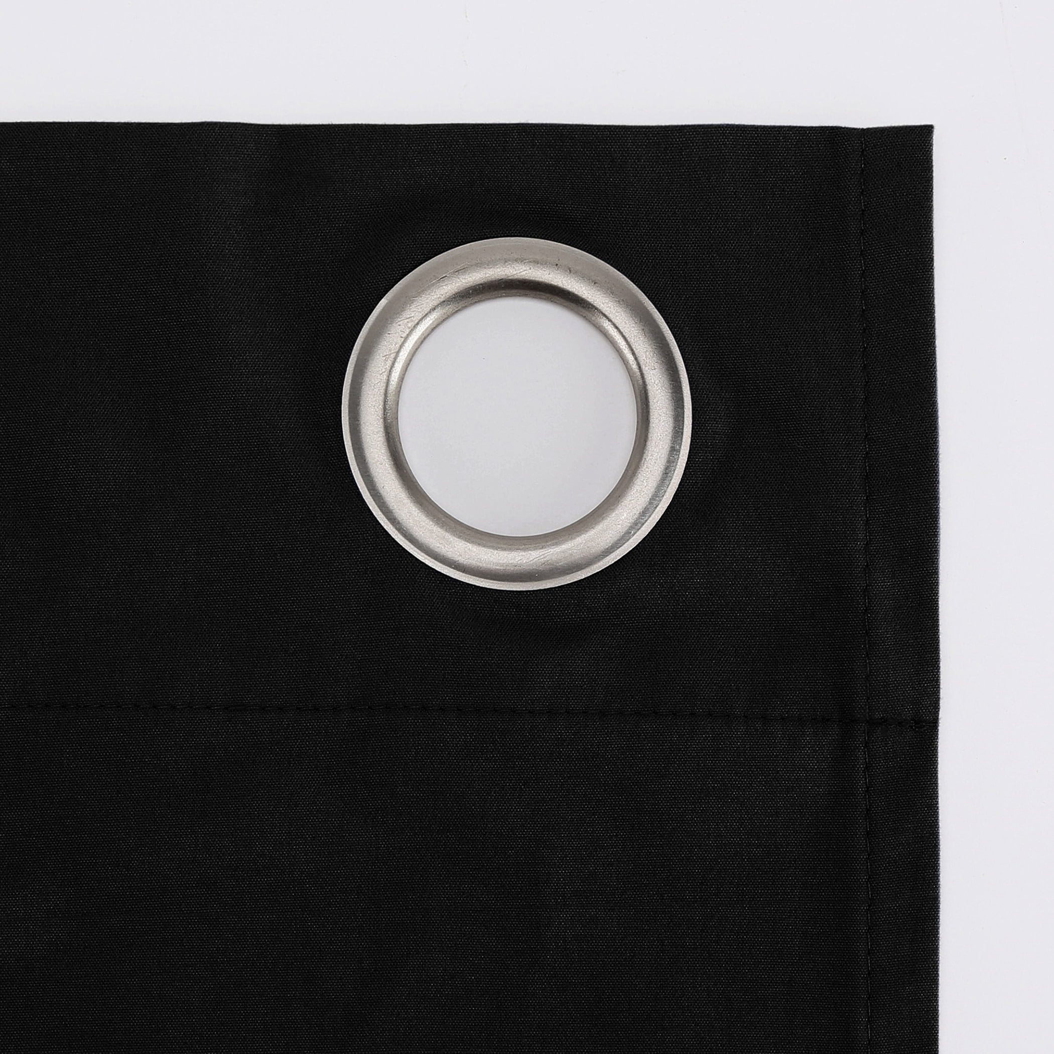 Sun Zero Cyrus Thermal 100% Blackout Grommet Curtain Panel, 40"X84", Black