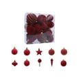 thumbnail image 2 of Christmas Ornaments Balls, Christmas Decorations 24 Piece Flocked Christmas Balls Christmas Decoration SetMultiple Styles Of Christmas Tree Decorations Can Also Be Used For Other Party, 2 of 7
