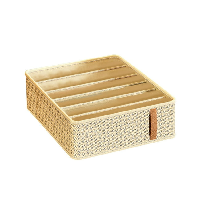 Rbaofujie Bacs de Rangement pour Garde-Robe, Boîte de Rangement pour sous-Vêtements et Chaussettes, Boîte d'Organisation Multifonction à Tiroirs, Boîte de Rangement à Compartiments pour Garde-Robe, Bacs de Rangement en Tissu