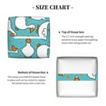thumbnail image 5 of Naloa Cartoon Funny Goose Tissue Box CoverLeather Tissue Holder Square Facial Tissue Case Facial Paper Organizer Dispenser for Bathroom, Vanity Countertop, Tabletop, Car, 5 of 8
