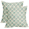 thumbnail image 6 of Floral Throw Pillow Covers 18 X 18 Inch, Spring Plant Print Linen Cushion Case for Living Room Sofa Couch, Easter Decoration Flower Pillow Sham for Home Decor Home Bedroom Easter Decorations 1pcs J, 6 of 6