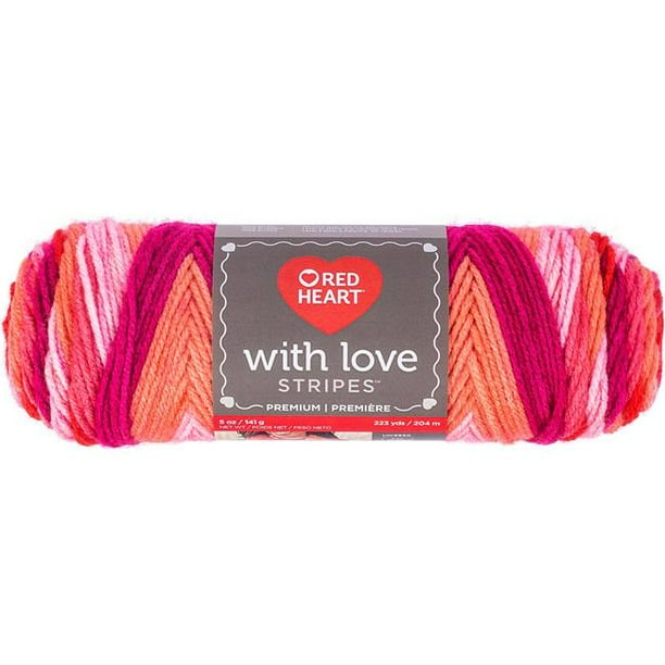 Red Heart With Love YarnPassion Stripe