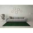thumbnail image 3 of Ahgly Company Indoor Round Solid Emerald Green Modern Area Rugs, 5' Round, 3 of 4