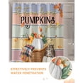 thumbnail image 6 of Owl Pumpkin Shower Curtain Set ，Waterproof Fabric Shower Curtains Fall Maple Leaf Shower Curtains for Bathroom,Bathroom Decor 60"x72", 6 of 7