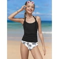 thumbnail image 3 of Traje de baño Minggo para niñas con cuello halter, tankini de 4 piezas, 8-15 años, con gafas de sol, 3 of 8
