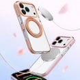 thumbnail image 3 of Designed For iPhone 17 Pro Max Phone Case,With 360° Rotatable Ring Kickstand,Compatible with Mag-Safe,Transparent Back,Ultra Slim Shockproof Anti-fall Drop Protection,Thin Phone Case,Orange, 3 of 10