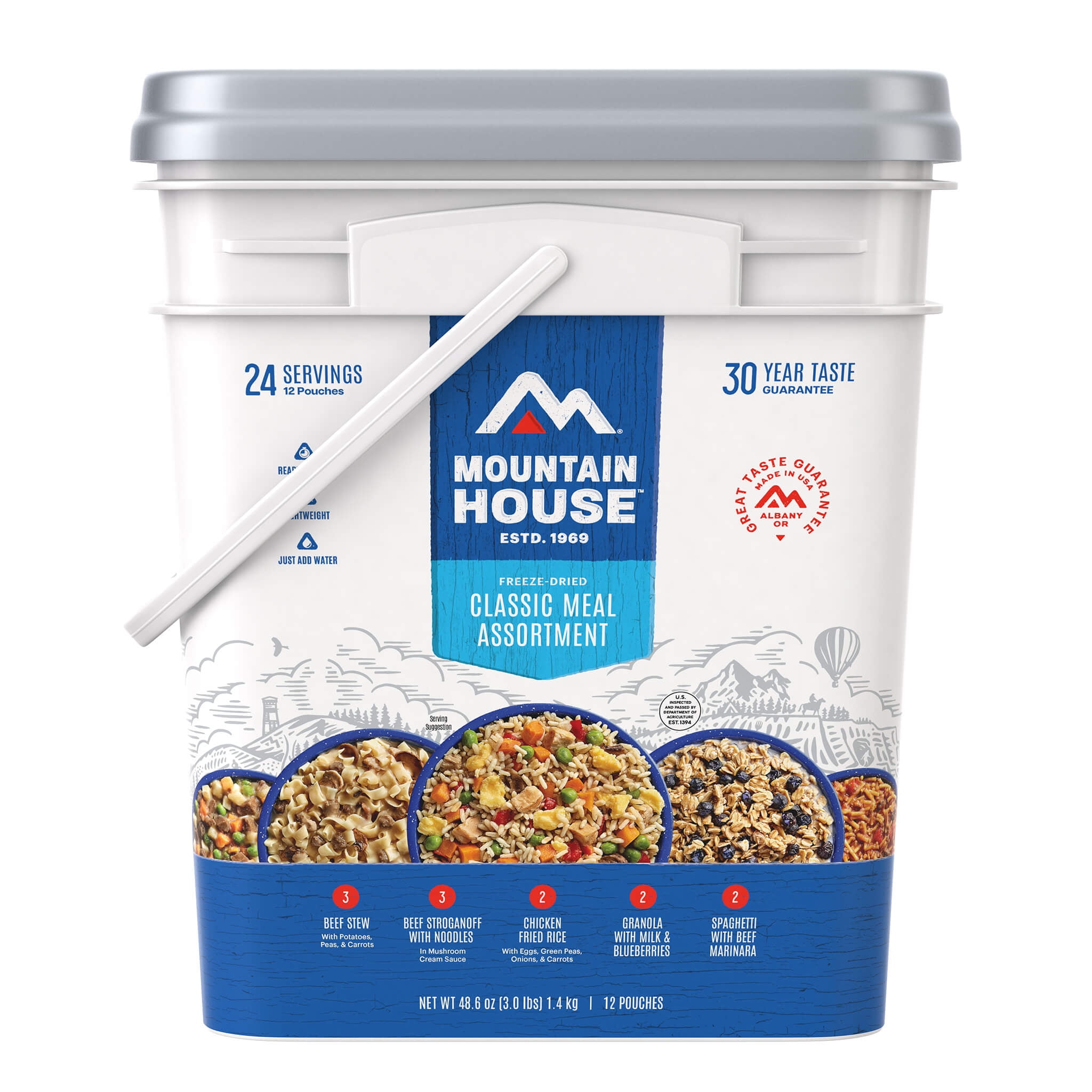 Augason Farms QSS-Certified 1-Person 30-Day Emergency Food Supply