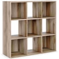 thumbnail image 1 of Benzara BM262484 Wooden Organizer with 9 Storage Cubbies, Natural Brown, 1 of 2