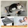 thumbnail image 6 of PEQULTI 67" Multi-Level Cat Tree with Super Large Scratching Posts Cat Tower with 3 Hammocks Black, 6 of 12