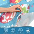 thumbnail image 3 of Yayeee Kitchen Curtains Tier Pair Light Filtering 27"x36" Rod Pocket Short Cafe Window Panel, Easter Bunny Pattern, 3 of 7