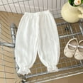 thumbnail image 2 of Gubotare Bloomers for Baby Girls Long Bloomers Soft Cotton Harem Pants for Boys Girls (White,Size 18-24 Months), 2 of 4