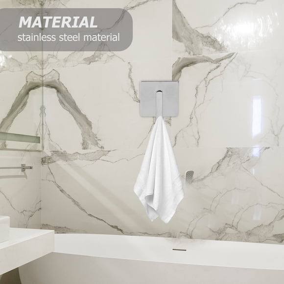 Hytrove 4Ud Adhesivos De Acero Inoxidable Para Toallas De Pared Sin Taladro Para Cocina