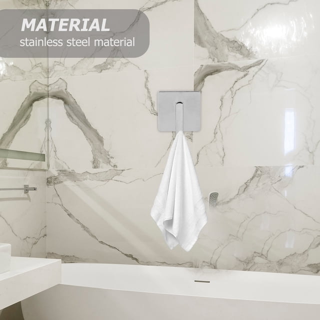 Hytrove 4Ud Adhesivos De Acero Inoxidable Para Toallas De Pared Sin Taladro Para Cocina