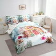 thumbnail image 3 of Castle Fairy Gingerbread Man 7 Pieces Bedding Comforter Set for Kids Children Boys Girls,Merry Christmas Full Bedding Set Lightweight,Happy New Year Fitted Sheet Flat Sheet,Super Cozy Room Decor, 3 of 8