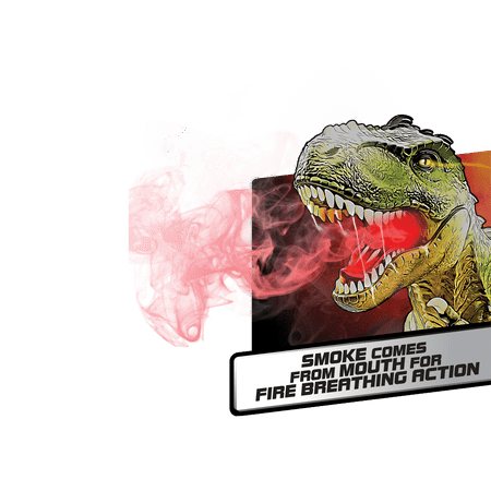 Adventure Force Caldera Radio Controlled Fiery Green T-Rex, Unisex Ages 6+