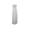 thumbnail image 5 of Loliuicca Women Summer Chiffon Jumpsuit Tube Top Mopping Solid Color Strapless Wide Leg Pants One Piece Rompers, 5 of 5