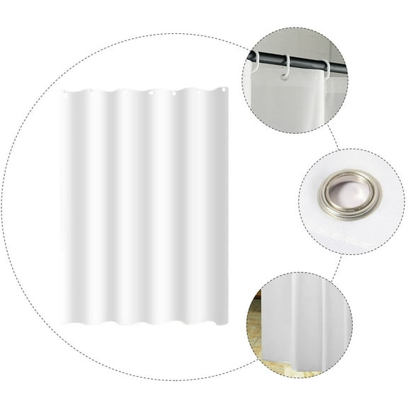 MUSEYA Waterproof Shower Curtains Fabric Family Members Bathroom Use 1Pack