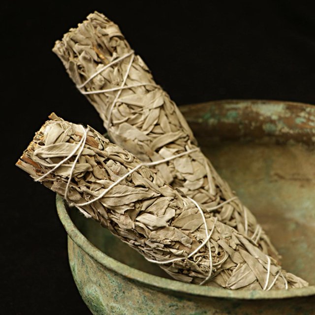 Incienso White Sage Bundle Smudge Sticks Pure Leaf Purificación Aromaterapia Sywqhk Libre de BPA