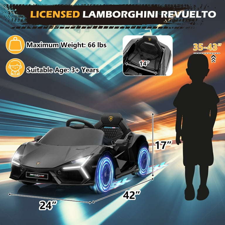 Kids Cars To Drive TOBBI Licensed Lamborghini Sian 12-Volt Kids