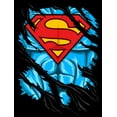 thumbnail image 2 of Superman Muscles and Shield Youth Black Graphic Tee-XL, 2 of 4